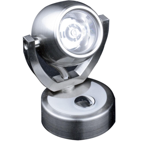 LUNASEA LIGHTING  Lunasea Wall Mount Led Light W-Touch Dimming - Warm White-Brushed Nickel Finish - Rotating Light