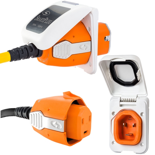 SmartPlug 30 Amp Connector & Non-Metallic Inlet - White