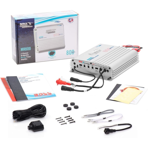 Boss Audio MR800 Marine Power Amplifier 2-Channel MOSFET Bridgeable