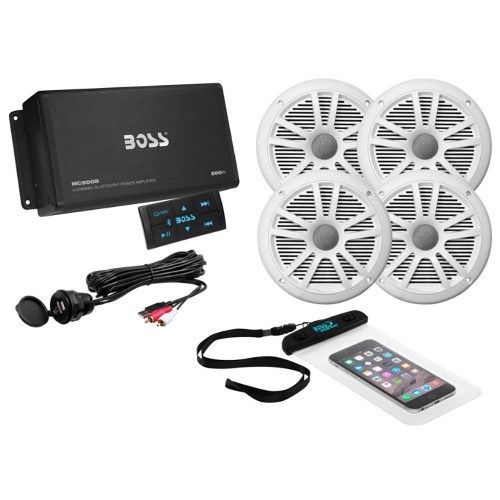 Boss Audio ASK904B.64 4-Channel Bluetooth Amplifier w/4 Speakers