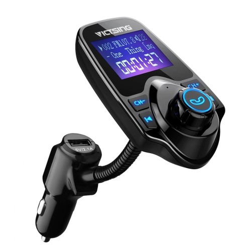 VicTsing T10 FM Transmitter,Bluetooth FM Transmitter, Flexible