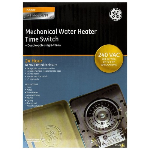 General Electric 240V 5HP Mechanical Water Heater Time Switch - 15146