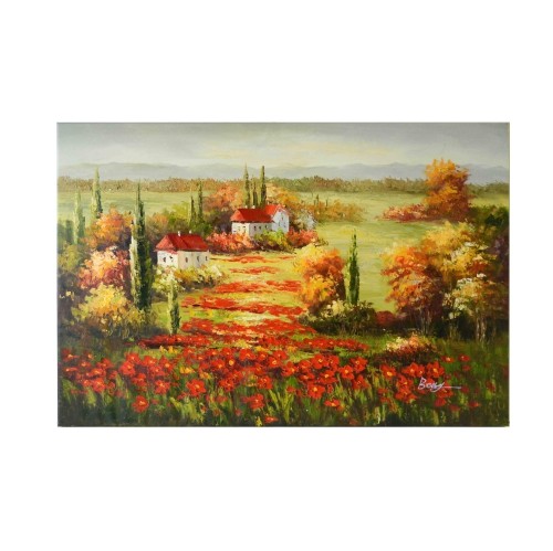 Oil Painting on Canvas Ready to Hang - Garden - 24 X 36"
