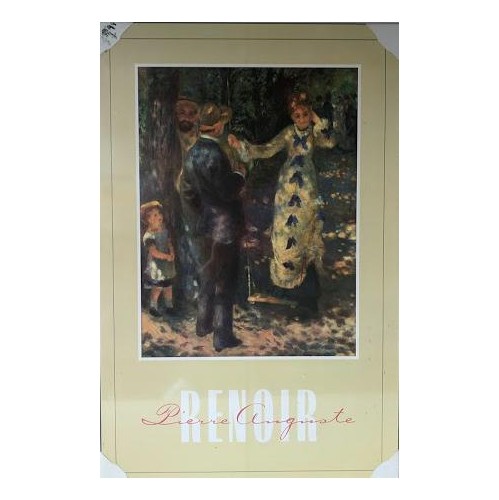 Laminate Art Print by Renoir - The Swing, 1876 - 24 X 36"