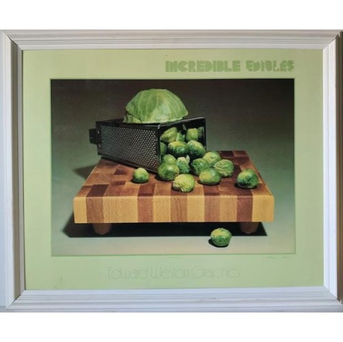 Framed Giclee on Masonite Ready to Hang Cabbages and Prouts - 26 X 32"