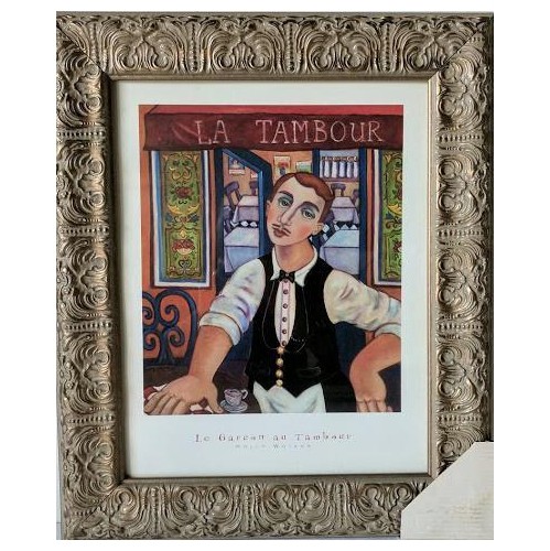 Framed Art Print with Glass Ready to Hang by Wojahn - Le Garcon au Tombour - 15 X 18"