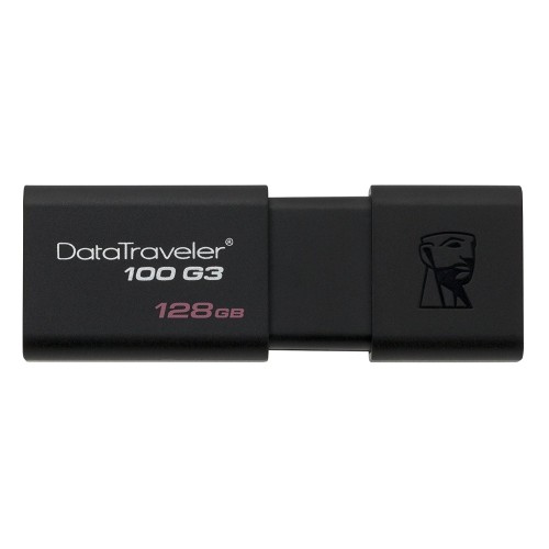 Kingston Digital 128GB DataTraveler 100 G3 USB 3.0 100MB/s Read, 10MB/s Write
