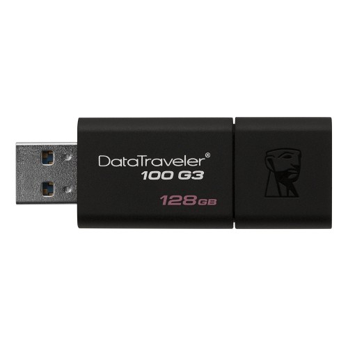 Kingston Digital 128GB DataTraveler 100 G3 USB 3.0 100MB/s Read, 10MB/s Write