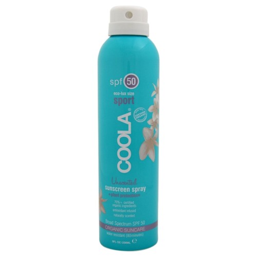 Sport Sunscreen Spray SPF 50 - Unscented by Coola for Unisex - 8 oz Sunscreen