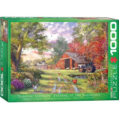 EUROGRAPHICS  Evening At The Barnyard By Dominic Davison 1000-Piece Puzzle