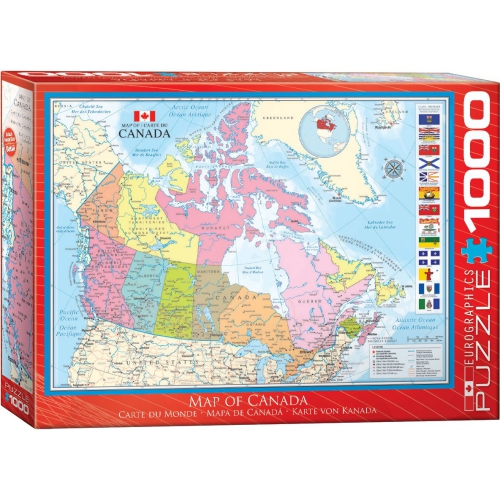 Map of Canada 1000-Piece Puzzle