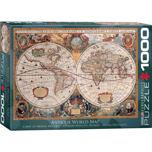 Carte du monde antique, casse-tête de 1000 pièces