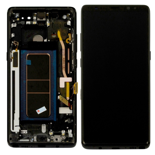ESOURCE PARTS  Replacement Oled Screen Digitizer Touch Screen Assembly With Frame for Samsung Galaxy Note 8 - In Black