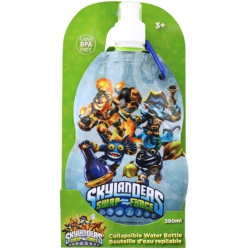 Skylanders Swap Force Collapsible Water Bottle 380ml Sans BPA Free