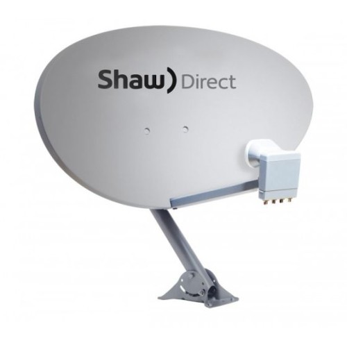 Ensemble pour antenne parabolique 60 cm de Shaw Direct avec LNBF Xku