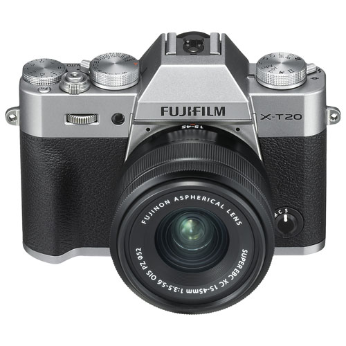Fujifilm XT20 Mirrorless Camera with XC 1545mm OIS Lens Kit Silver Mirrorless Camera Kits