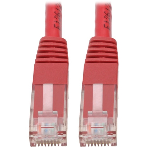 TRIPP LITE  Cat6 Cat5E Gigabit Molded Patch Cable Rj45 M/m 550Mhz 3Ft In Red