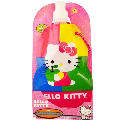 Hello Kitty Collapsible Water Bottle 380ml Sans BPA Free