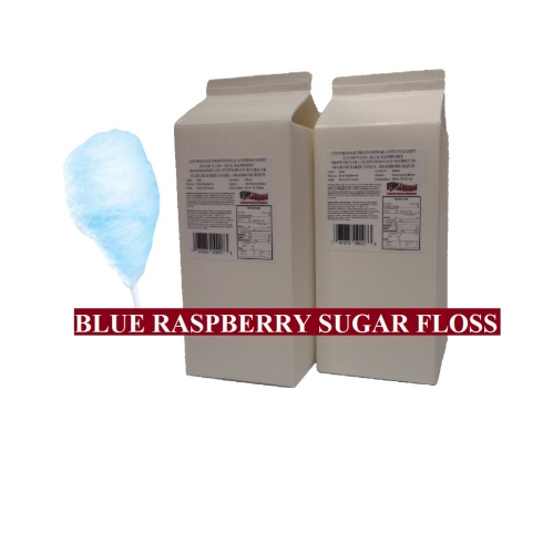 Centerstage Professional Cotton Candy Sugar Floss - Blue Raspberry - 2 Carton Pack