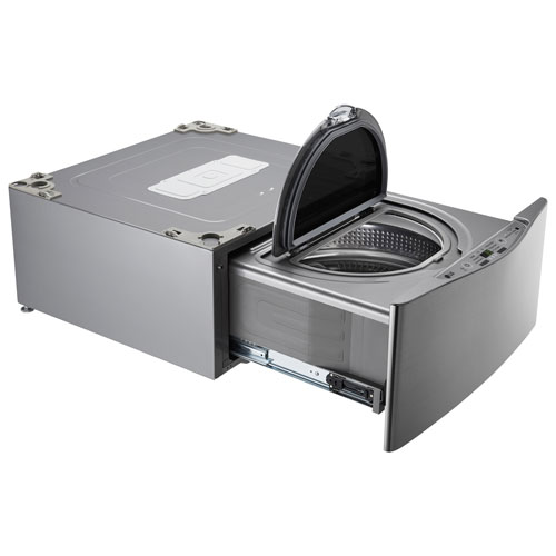 27 po 1,1 pi³ SideKick de LG pour Laveuse sur socle - Inox - BO - Parfait état