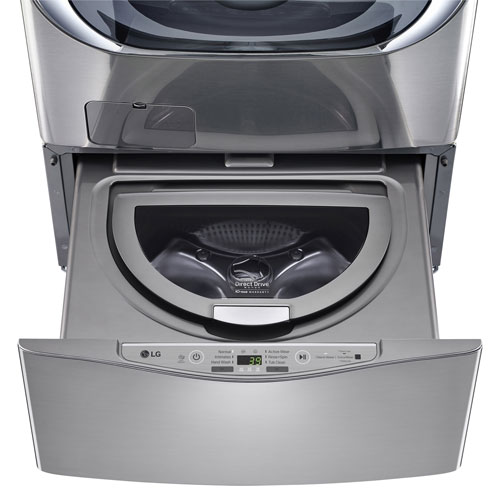 27 po 1,1 pi³ SideKick de LG pour Laveuse sur socle - Inox - BO - Parfait état