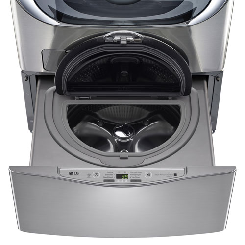 27 po 1,1 pi³ SideKick de LG pour Laveuse sur socle - Inox - BO - Parfait état