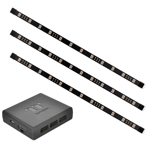Thermaltake Pacific Lumi Plus LED Strip - 3-Pack - Black
