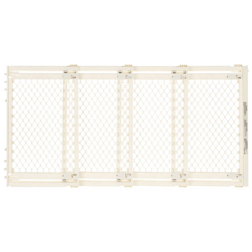 North States Extra Wide Hardware Mounted Safety Gate - Ivory