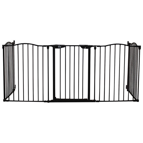Bily Superyard Hardware Mounted/Freestanding Safety Gate - Black
