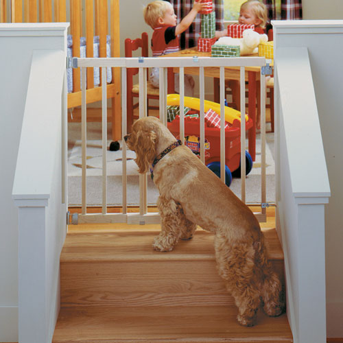 Barrière de sécurité basculante fixée par ferrures de Bily - Beige