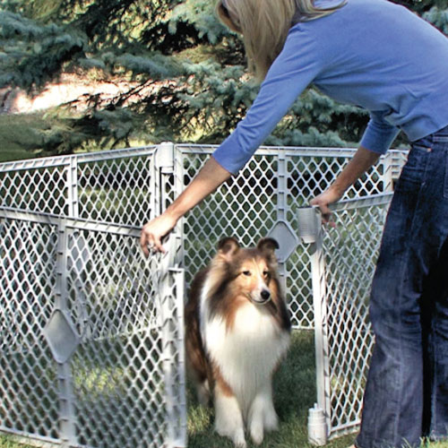 North States Superyard XT Freestanding Safety Gate - Grey