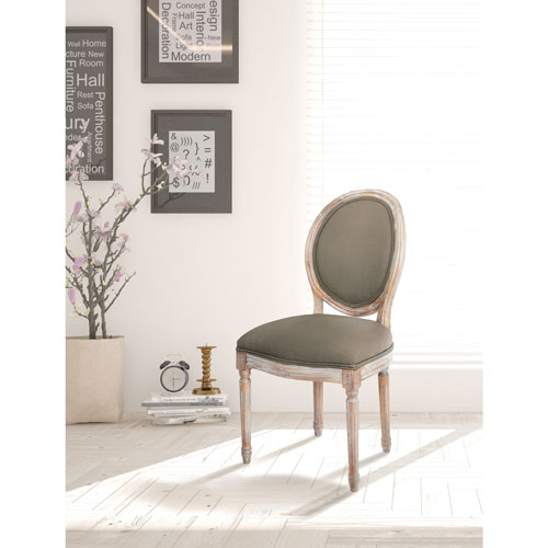 Lillian Traditional Fabric Dining Chair - Klein Otter