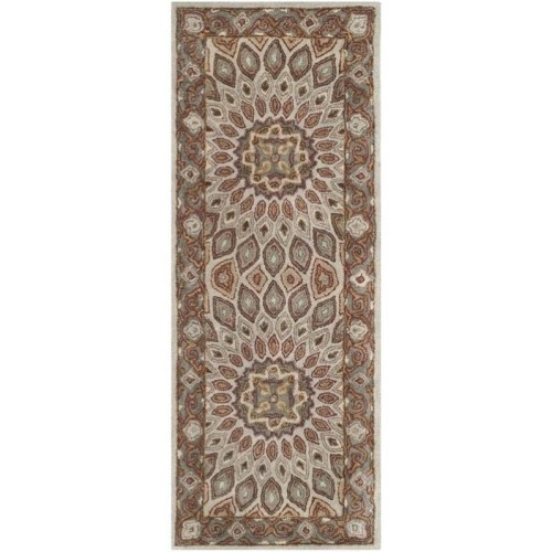 SAFAVIEH  Heritage Runner Rug In Blue / Grey