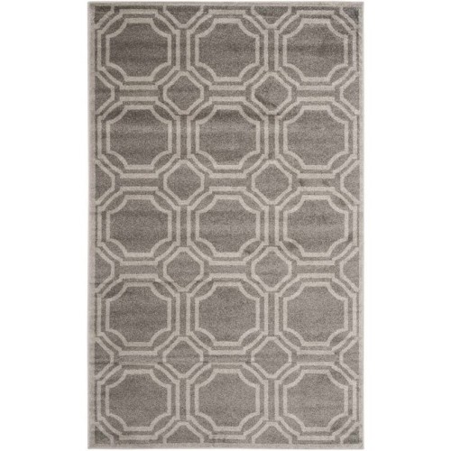 SAFAVIEH  Amherst Grey Indoor Outdoor Rug - 5' X 8'