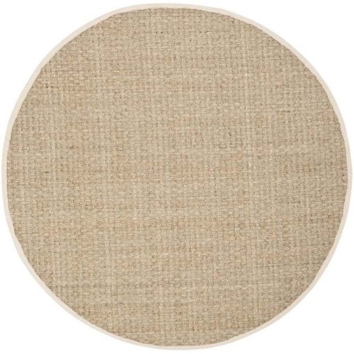 SAFAVIEH  Natural Fiber Round Rug In Natural / Ivory