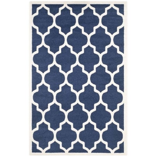 SAFAVIEH  Amherst Indoor Outdoor 8' X 10' Square Area Rug - In Navy