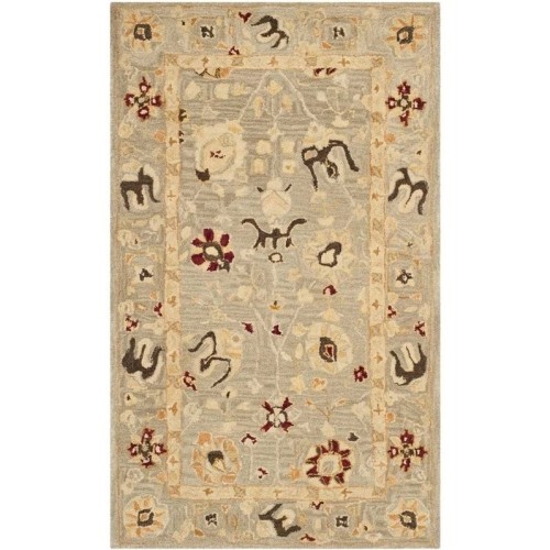 SAFAVIEH  Anatolia Grey Blue Traditional Rug - 3' X 5'