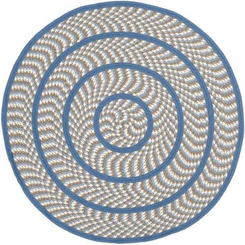 SAFAVIEH  Braided Ivory Braided Rug - Round 4'