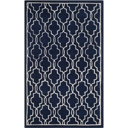 Safavieh Chatham Dark Blue Contemporary Rug - Runner 2'3" x 5'