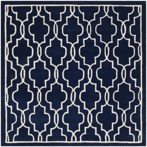 Safavieh Chatham Dark Blue Contemporary Rug - Square 5'