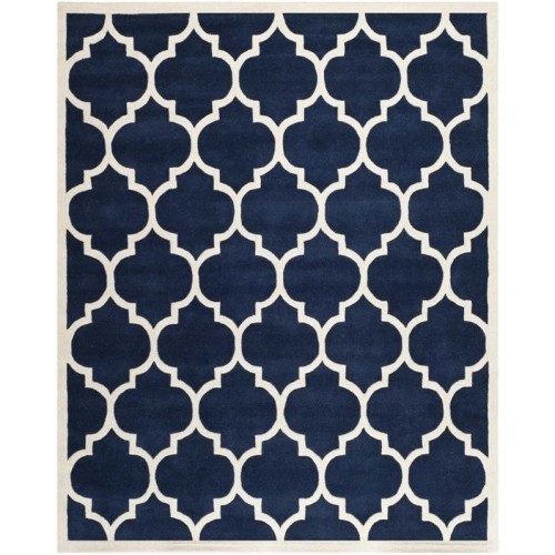 Tapis contemporain bleu foncé de Safavieh Chatham - 10 x 14 pi