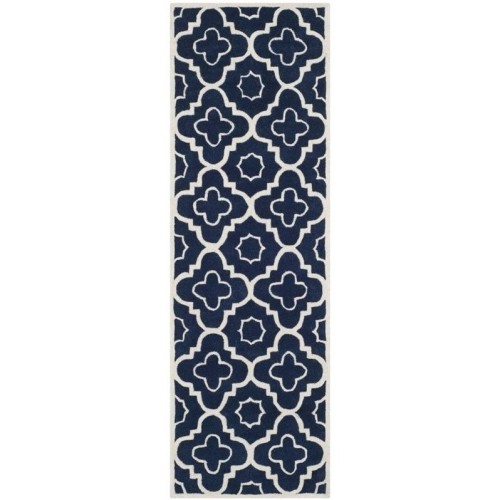 Safavieh Chatham Dark Blue Contemporary Rug - 2'3" x 11'