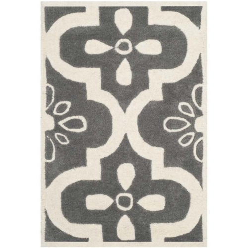 Image 1 of 3.. Safavieh Chatham Dark Grey Contemporary Rug - 2' x 3'