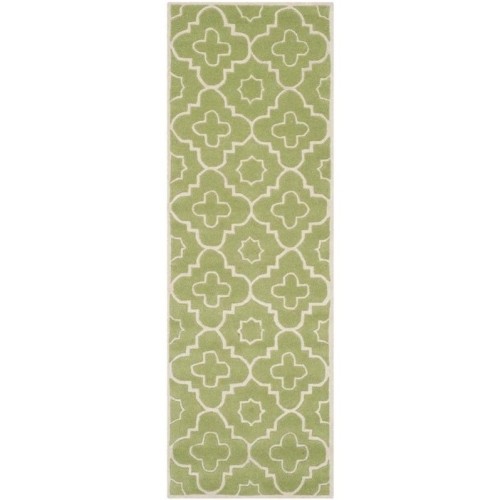Safavieh Chatham Green Contemporary Rug - Runner 2'3" x 7'