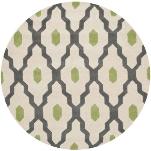 Safavieh Chatham Ivory Contemporary Rug - Round 7'