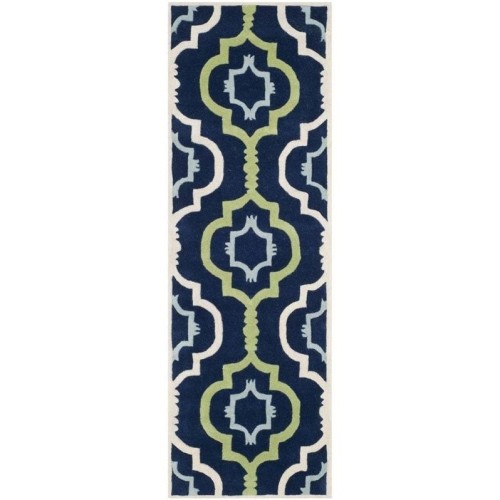 Image 1 of 1.. Safavieh Chatham Dark Blue Contemporary Rug - Runner 2'3" x 7'