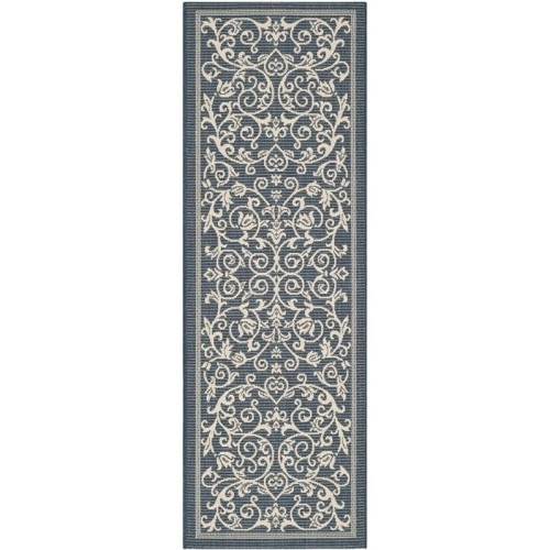 Safavieh Courtyard Indoor Outdoor 2'3" x 6'7" Hallway Runner - Navy