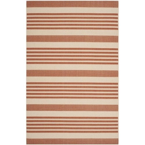 Safavieh Courtyard Terracotta Indoor Outdoor Rug - 8' x 11'