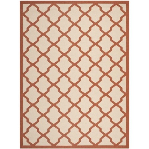 Safavieh Courtyard Beige Indoor Outdoor Rug - 8' x 11'