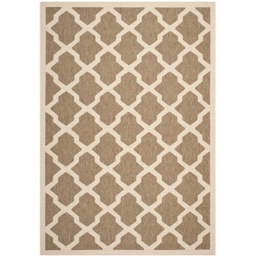 Safavieh Courtyard Brown Indoor Outdoor Rug - 5'3" x 7'7"